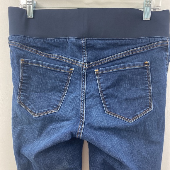 Old Navy Maternity Jeans The Rock Star Demi Boot Low Panel Denim  Women’s Size 6 - Picture 5 of 9